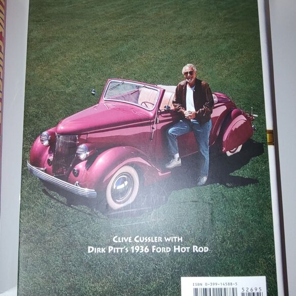 2 Hardcover Clive Cussler Books: (Autographed) Flood Tide/Atlantis Found - Picture 10 of 16